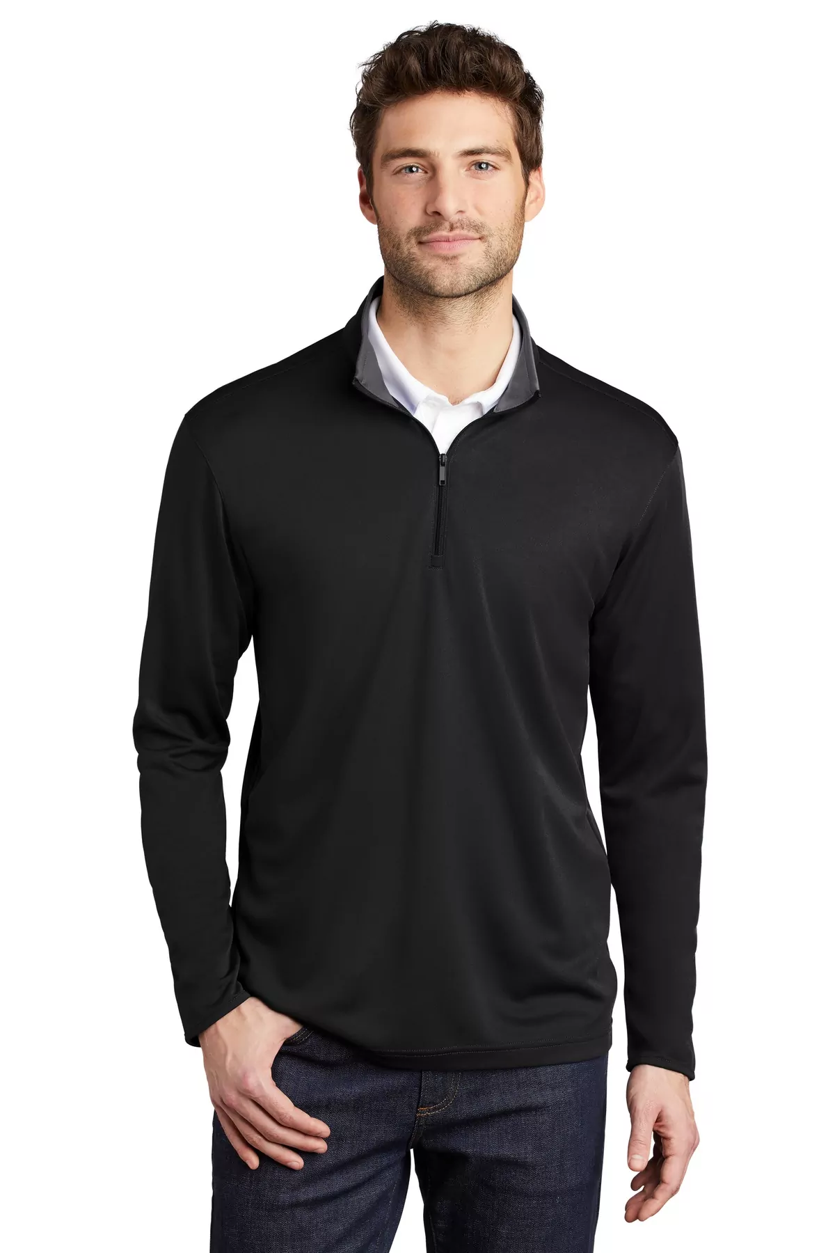 Port Authority ® Silk Touch Performance 1/4-Zip K584 - Image 2