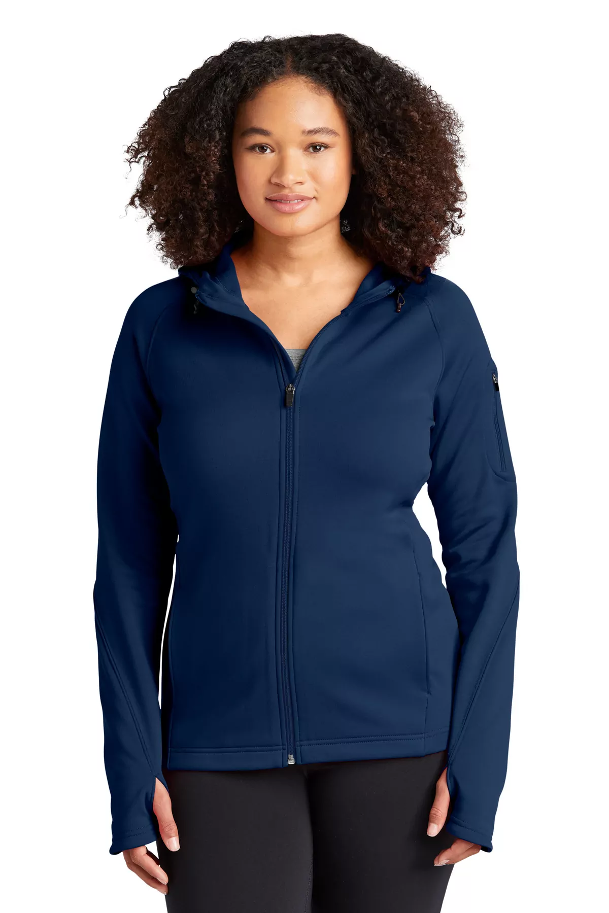 Sport-Tek ® Ladies Tech Fleece Full-Zip Hooded Jacket. L248 - Image 2