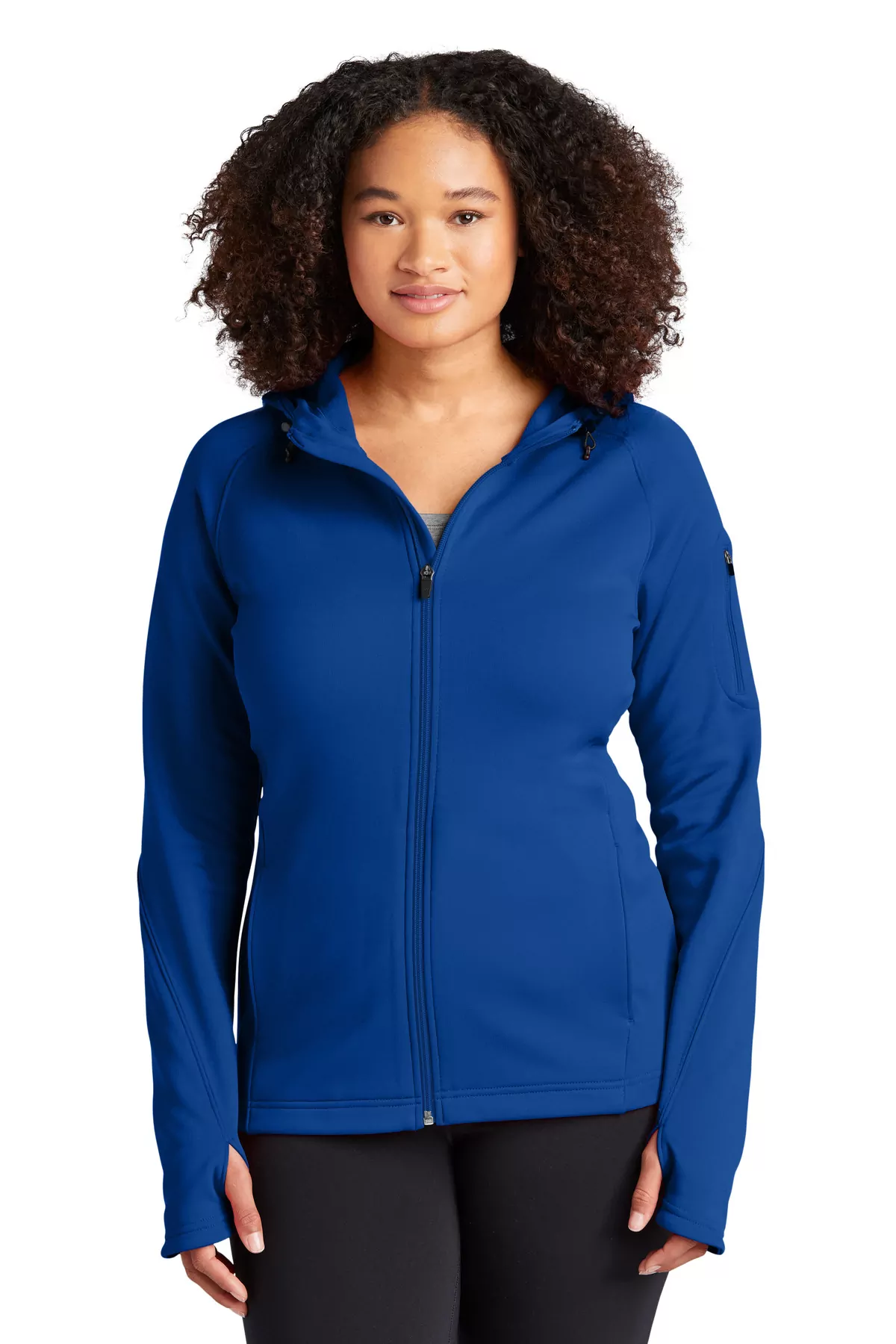 Sport-Tek ® Ladies Tech Fleece Full-Zip Hooded Jacket. L248 - Image 4