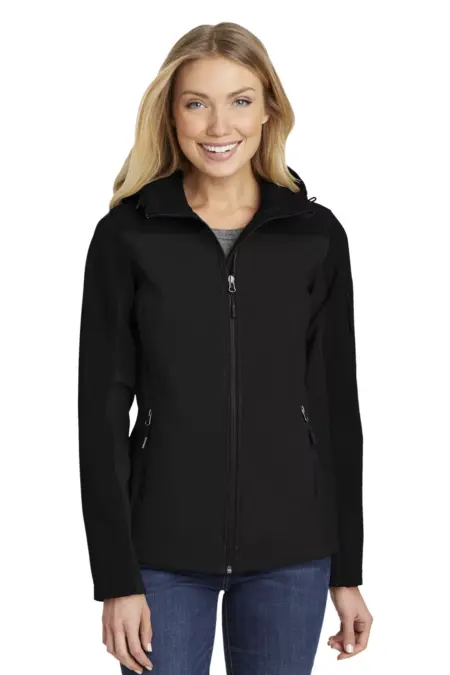 Port Authority ®  Ladies Hooded Core Soft Shell Jacket. L335
