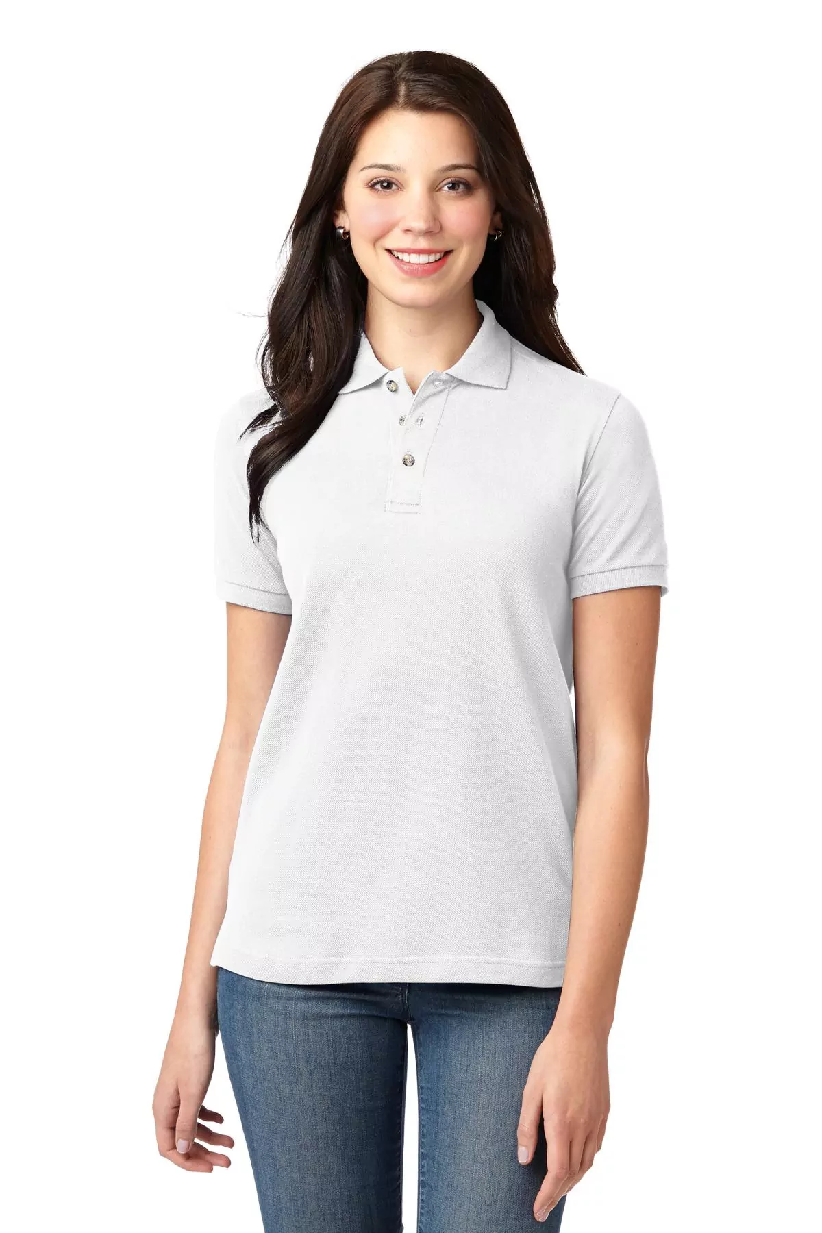 Port Authority ® Ladies Heavyweight Cotton Pique Polo. L420 - Image 4