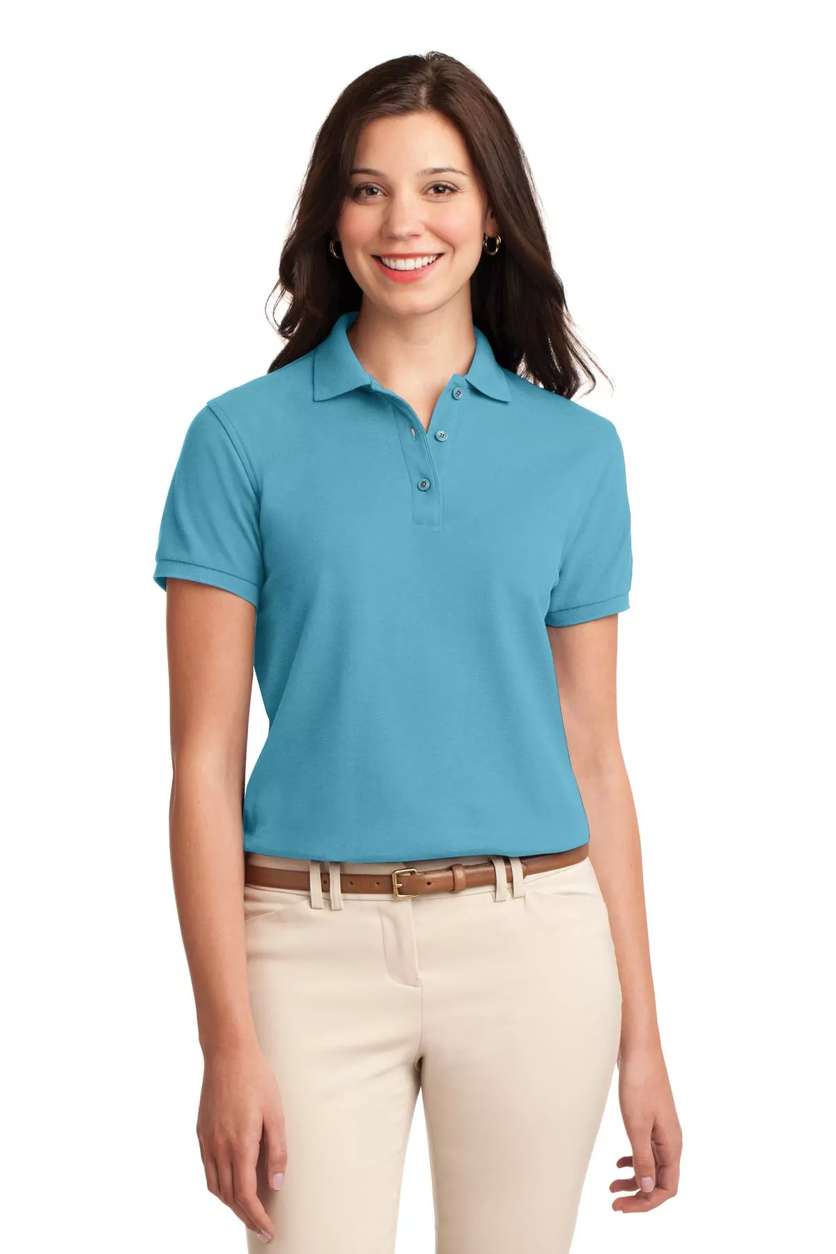 Port Authority ® Ladies Silk Touch Polo. L500 - Image 2