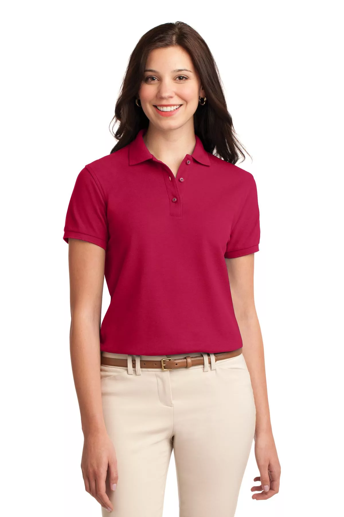 Port Authority ® Ladies Silk Touch Polo. L500 - Image 4