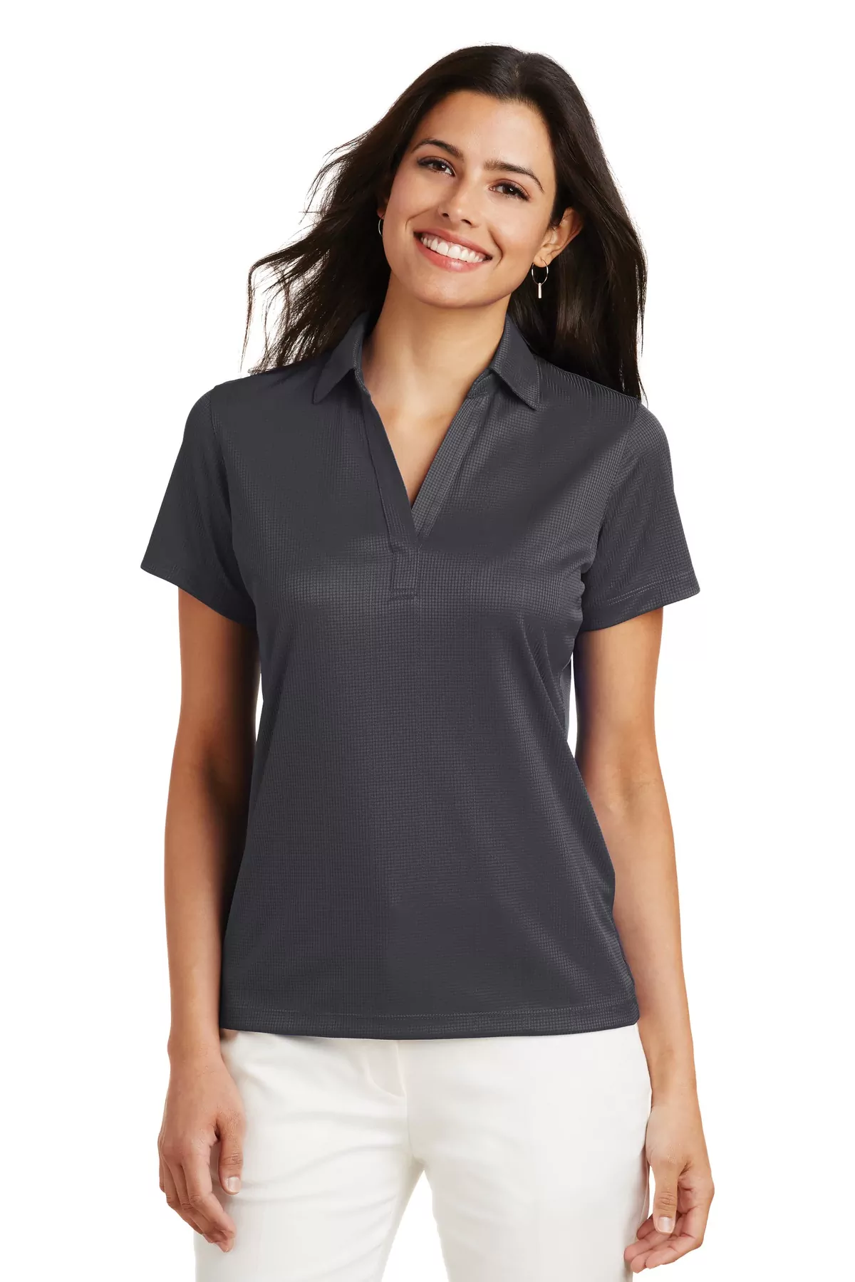 Port Authority ® Ladies Performance Fine Jacquard Polo. L528 - Image 8