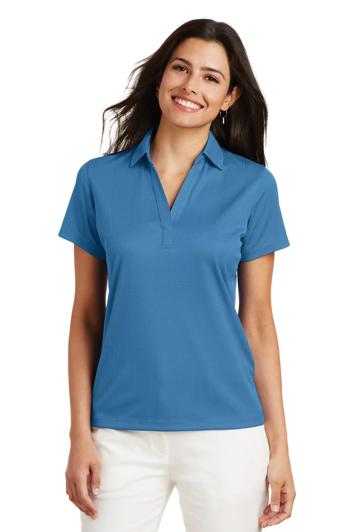 Port Authority ® Ladies Performance Fine Jacquard Polo. L528 - Image 4
