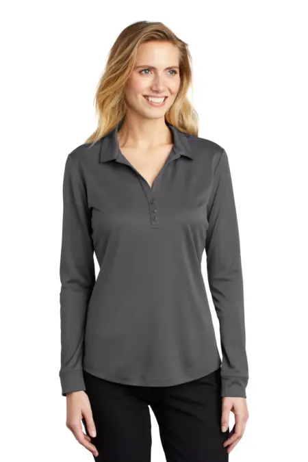 Port Authority  ®  Ladies Silk Touch     Performance Long Sleeve Polo. L540LS