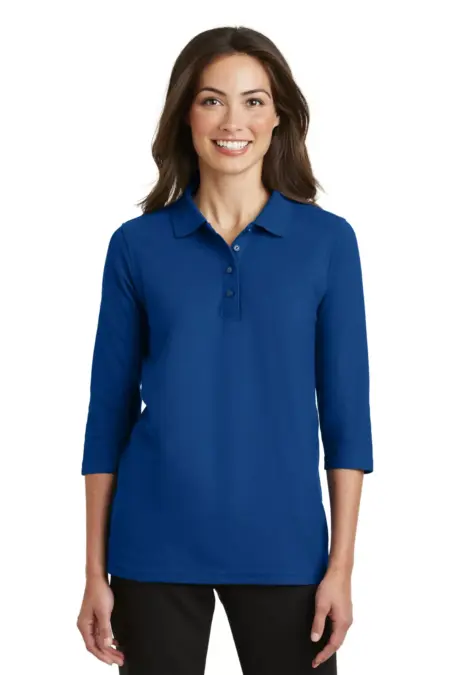 Port Authority ®  Ladies Silk Touch 3/4-Sleeve Polo. L562
