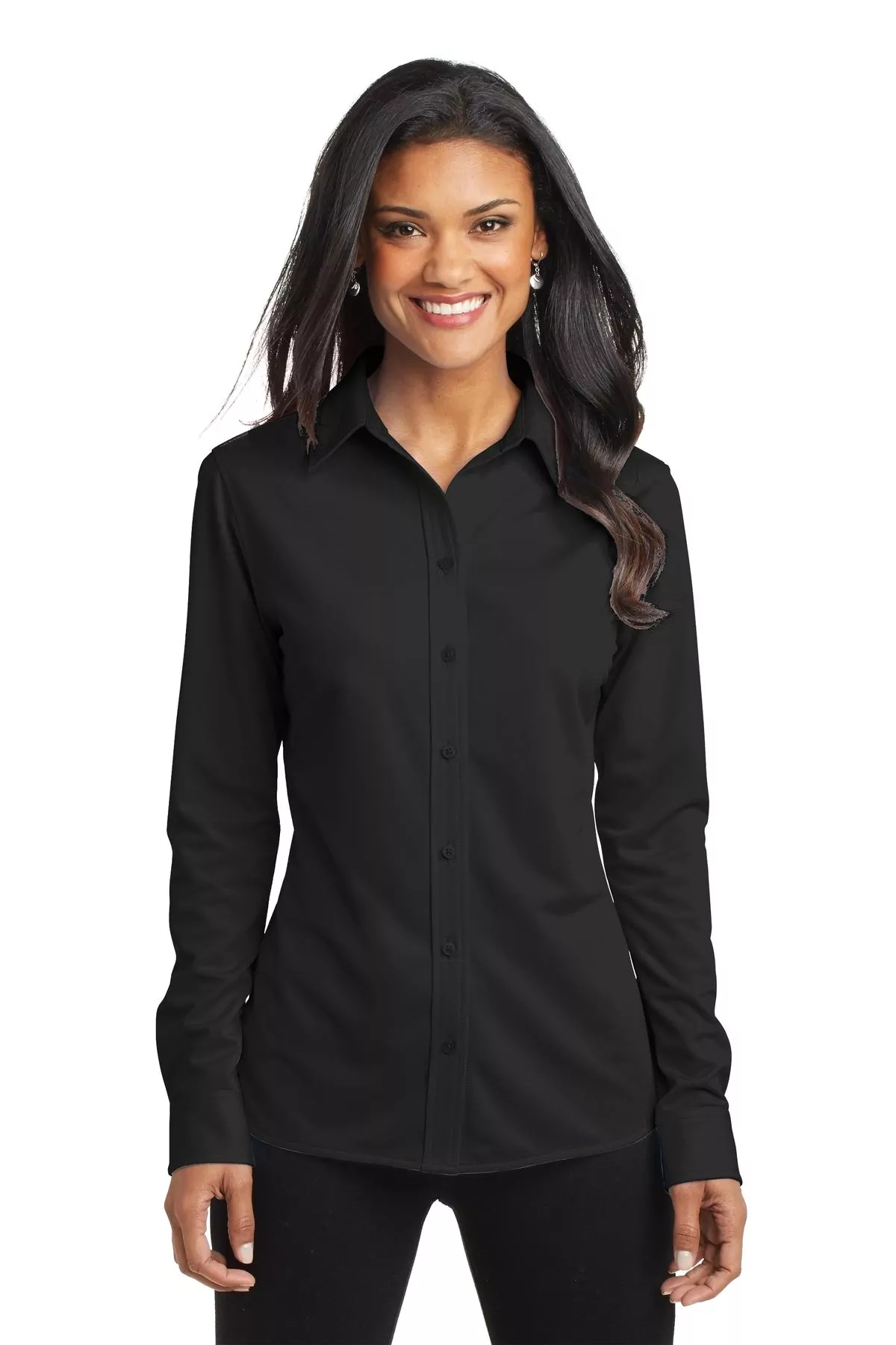 Port Authority ® Ladies Dimension Knit Dress Shirt. L570 - Image 3
