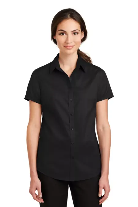 Port Authority ®  Ladies Short Sleeve SuperPro   Twill Shirt. L664