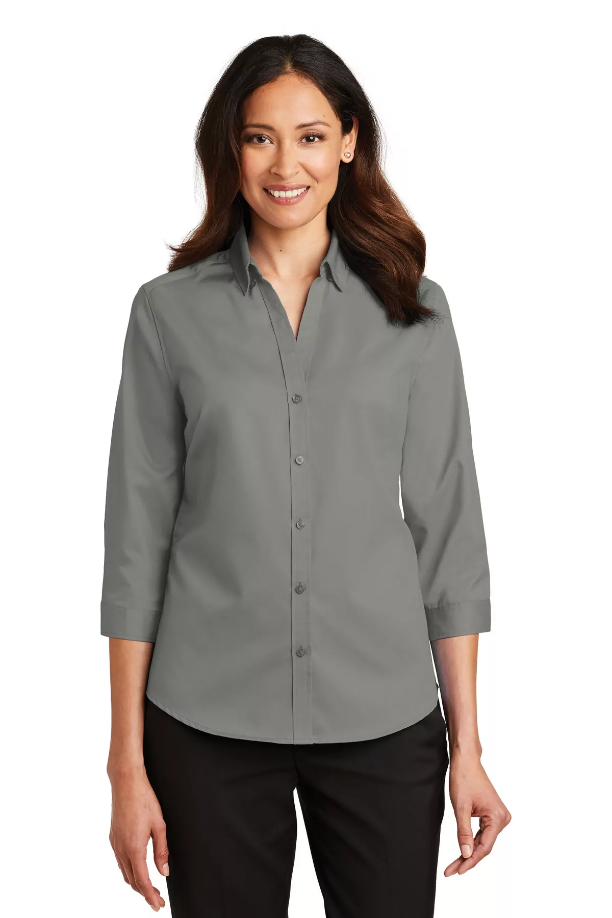 Port Authority ® Ladies 3/4-Sleeve SuperPro Twill Shirt. L665