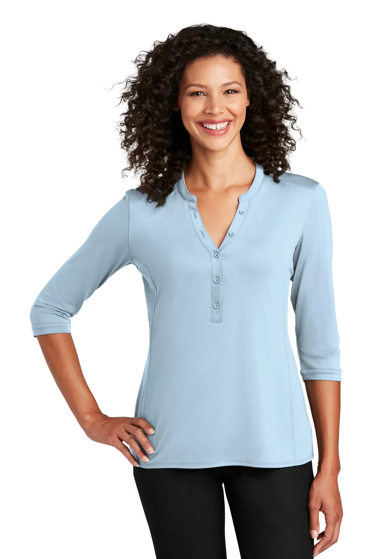 Port Authority ® Ladies UV Choice Pique Henley LK750 - Image 5
