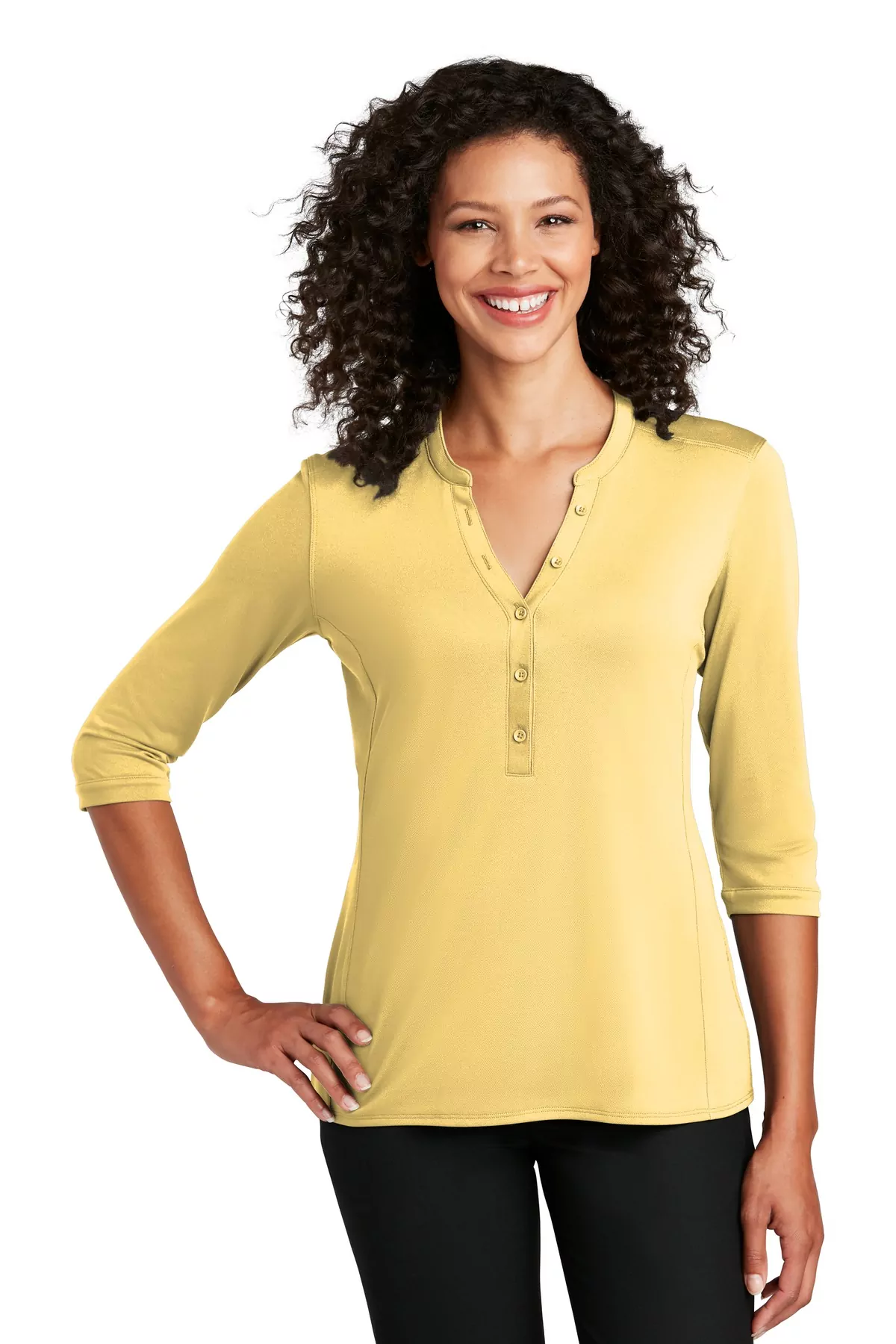 Port Authority ® Ladies UV Choice Pique Henley LK750