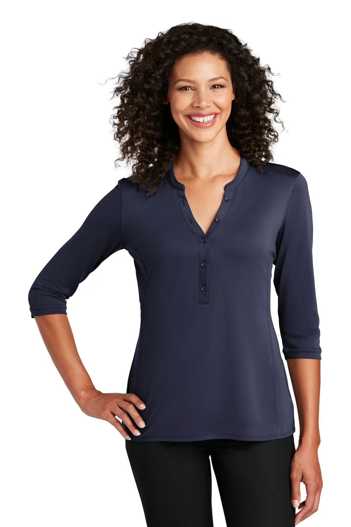 Port Authority ® Ladies UV Choice Pique Henley LK750 - Image 6