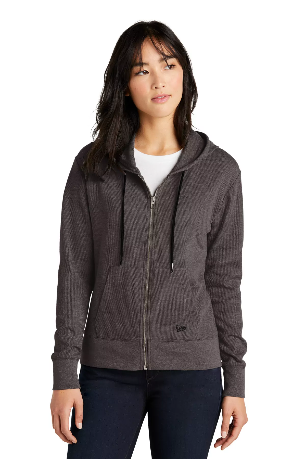 New Era ® Ladies Thermal Full-Zip Hoodie LNEA141 - Image 4