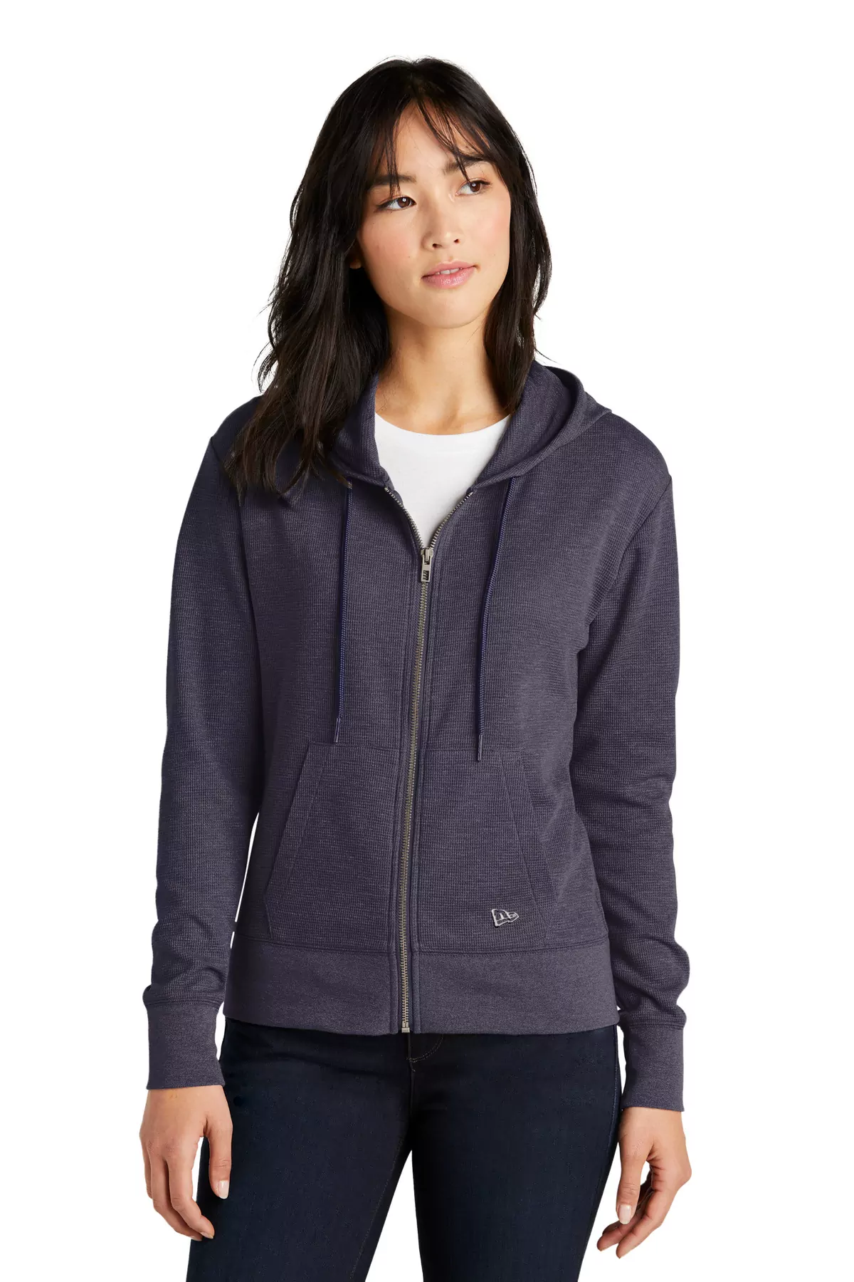 New Era ® Ladies Thermal Full-Zip Hoodie LNEA141 - Image 2