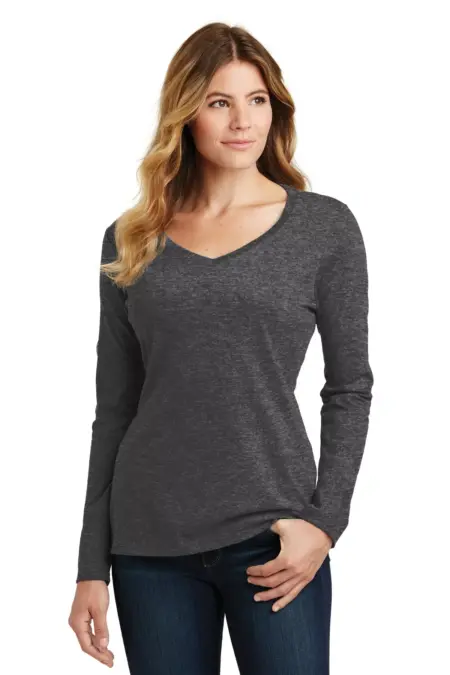 Port & Company ®  Ladies Long Sleeve Fan Favorite V-Neck Tee. LPC450VLS