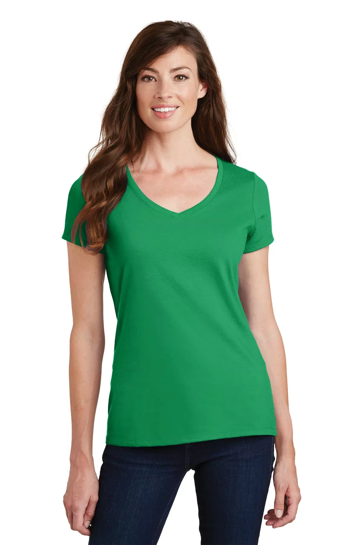 Port & Company ® Ladies Fan Favorite V-Neck Tee. LPC450V - Image 3