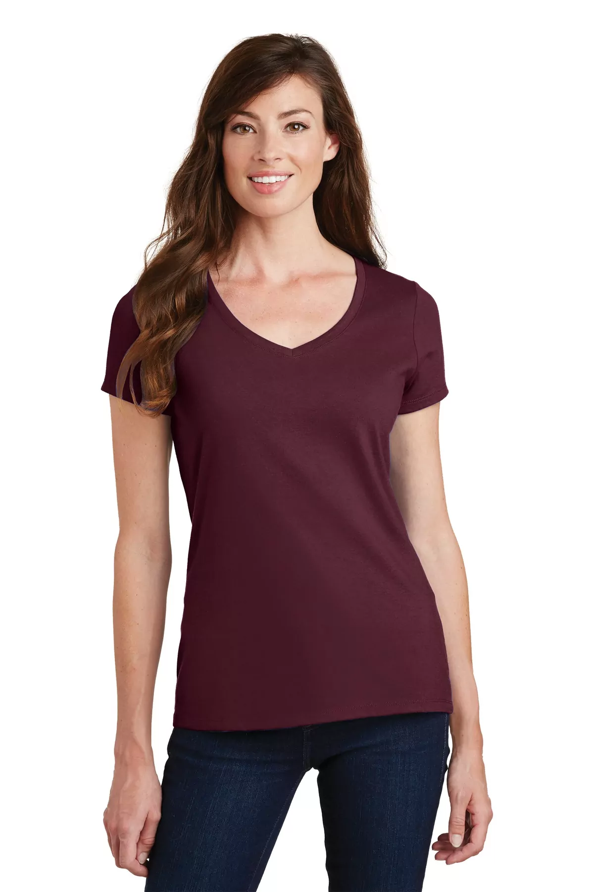 Port & Company ® Ladies Fan Favorite V-Neck Tee. LPC450V - Image 7