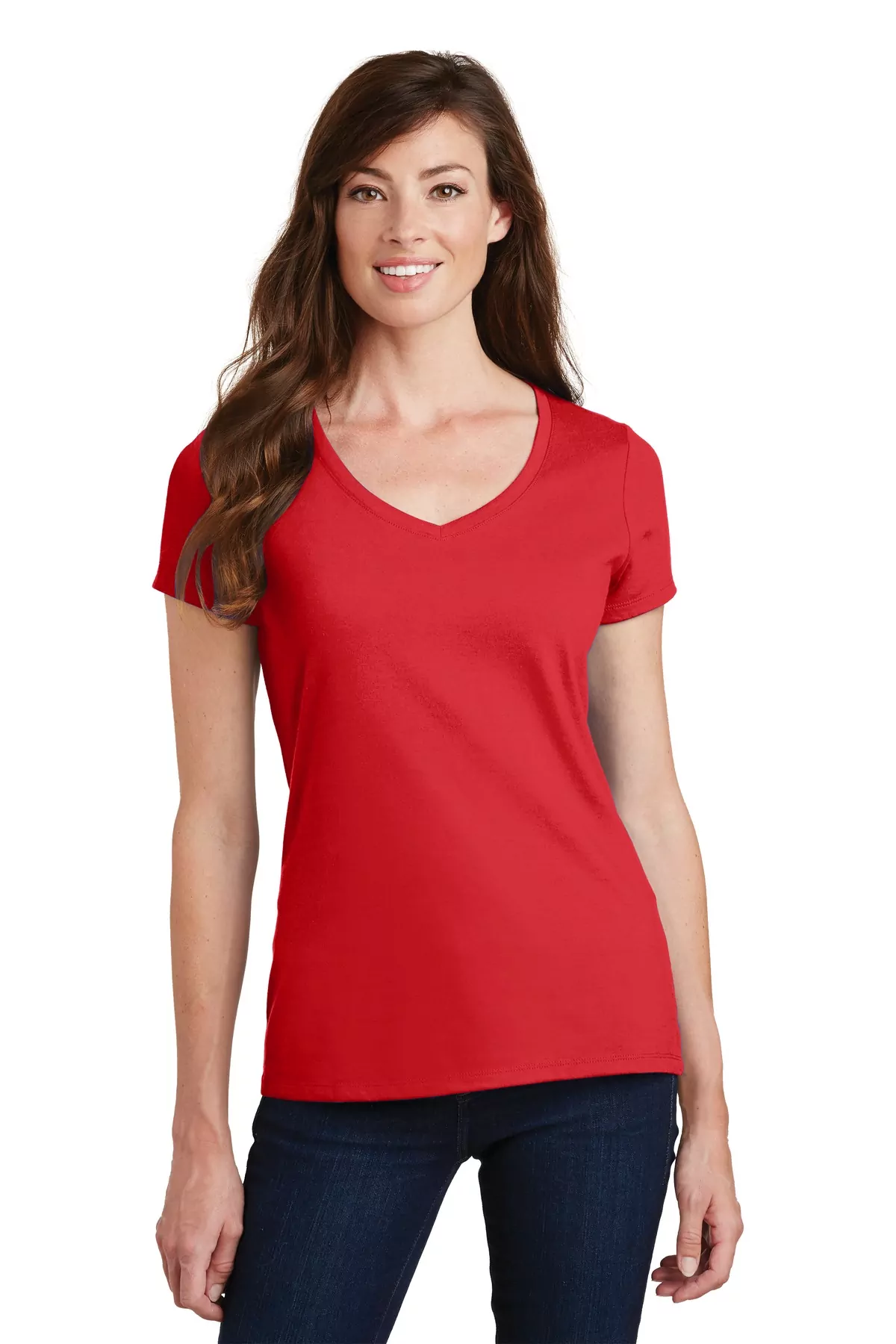 Port & Company ® Ladies Fan Favorite V-Neck Tee. LPC450V