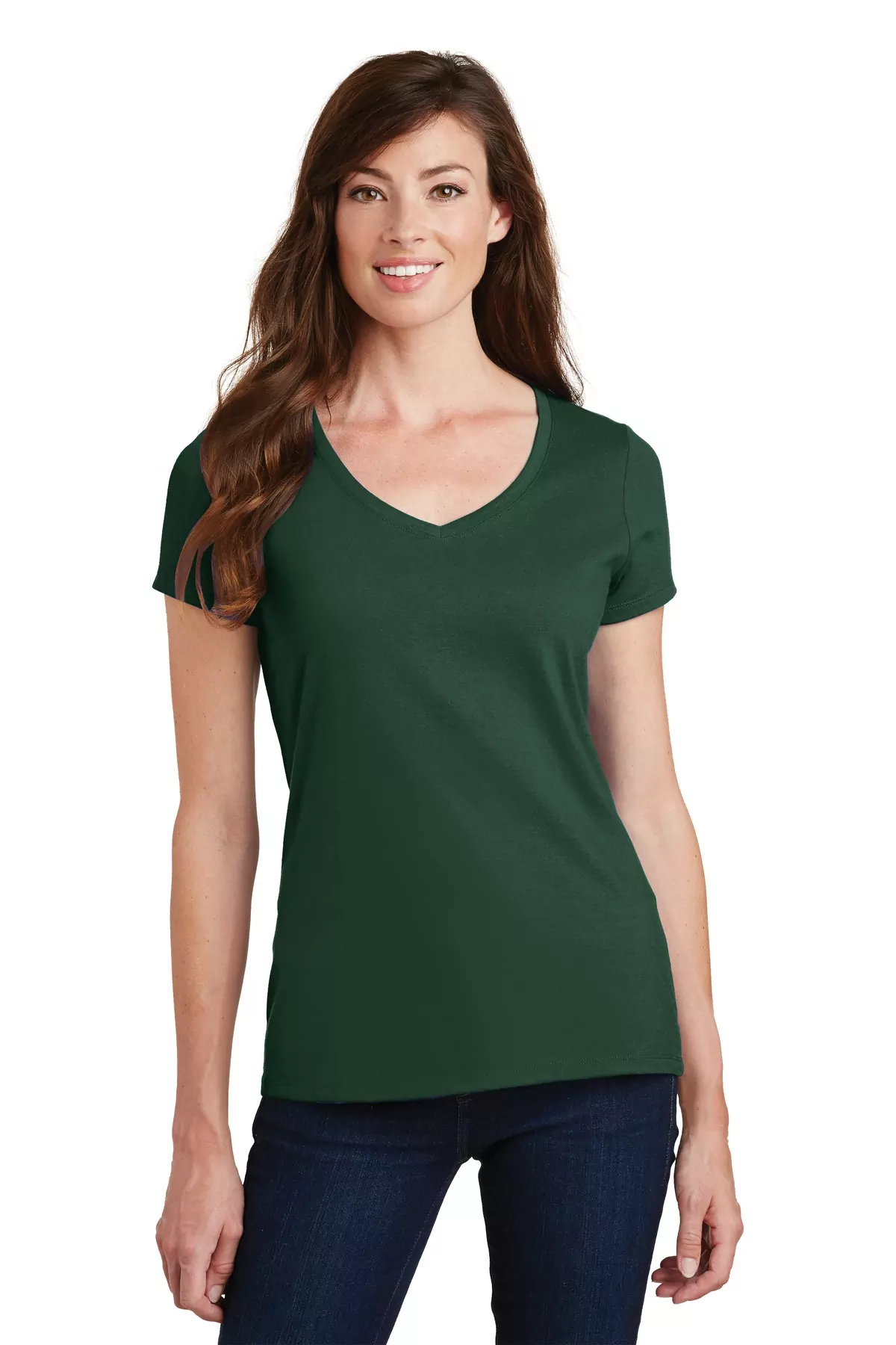 Port & Company ® Ladies Fan Favorite V-Neck Tee. LPC450V - Image 4