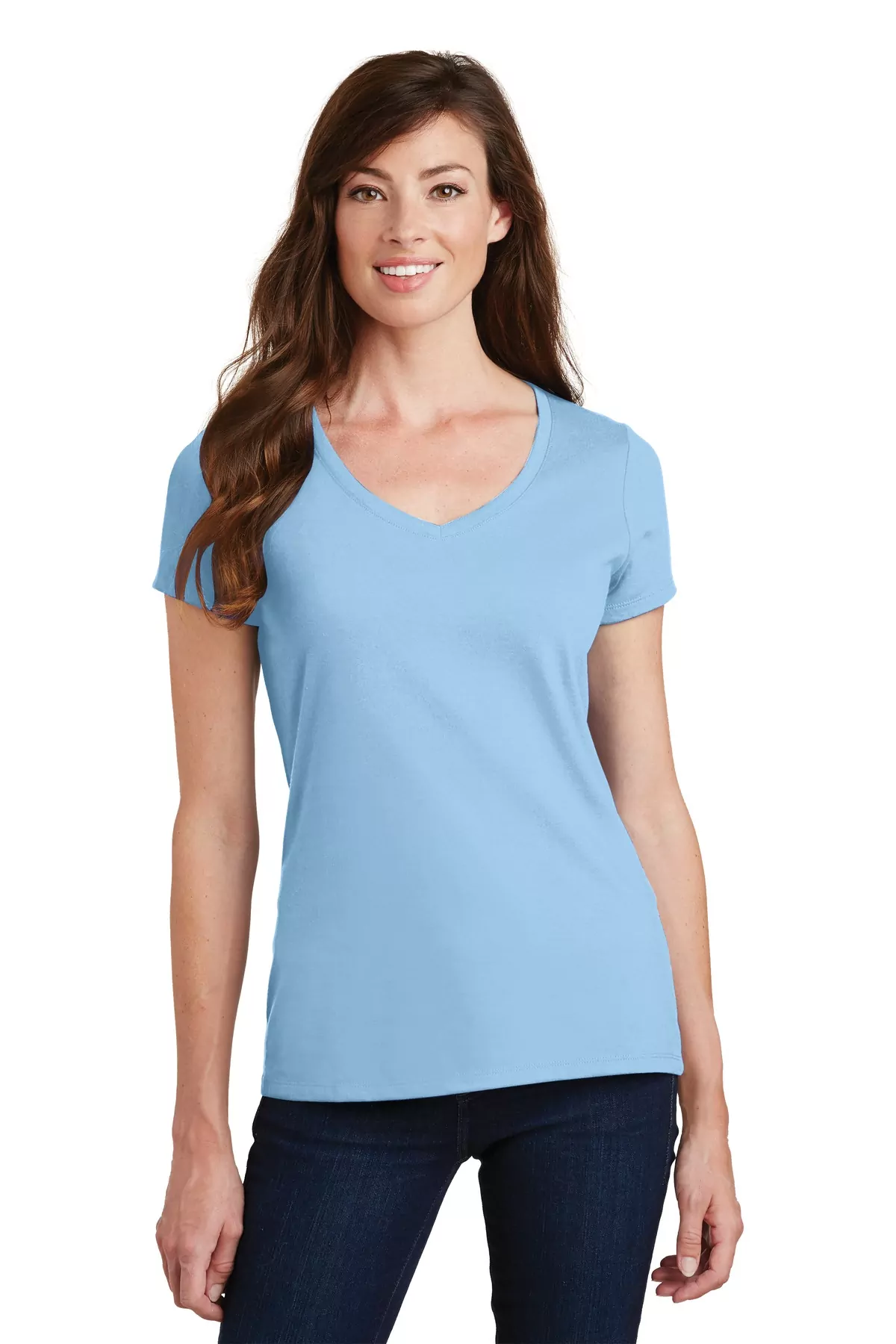 Port & Company ® Ladies Fan Favorite V-Neck Tee. LPC450V - Image 5