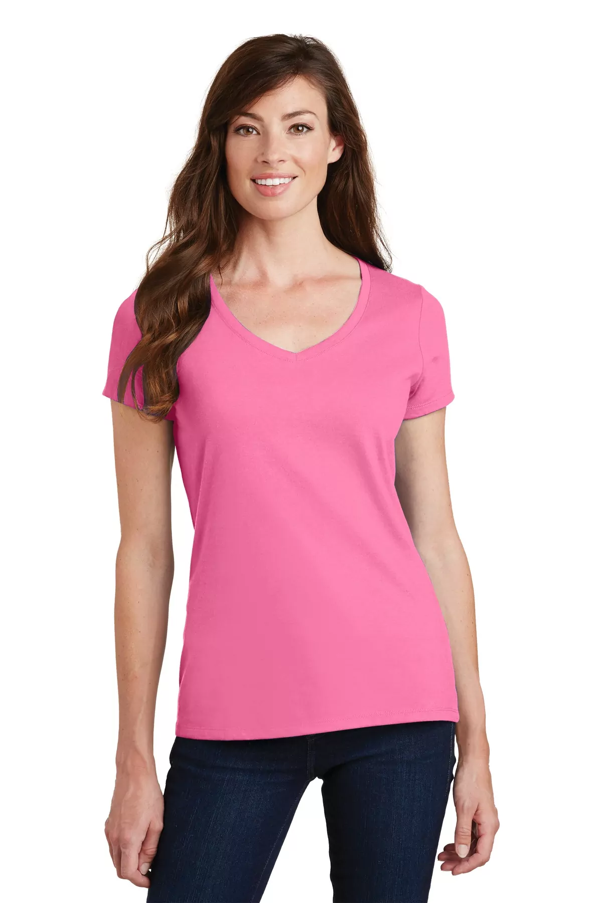 Port & Company ® Ladies Fan Favorite V-Neck Tee. LPC450V - Image 9
