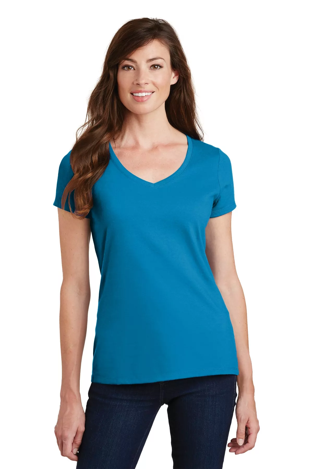 Port & Company ® Ladies Fan Favorite V-Neck Tee. LPC450V - Image 6