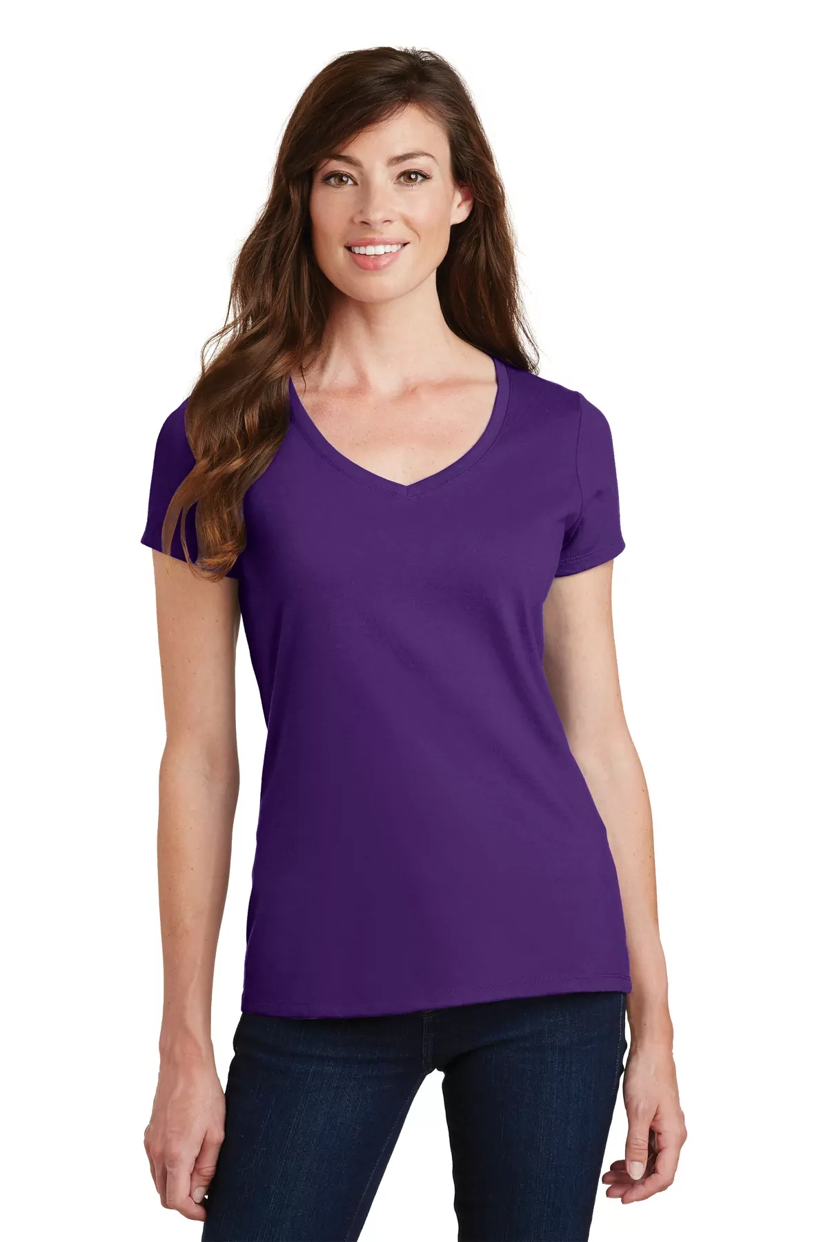 Port & Company ® Ladies Fan Favorite V-Neck Tee. LPC450V - Image 11