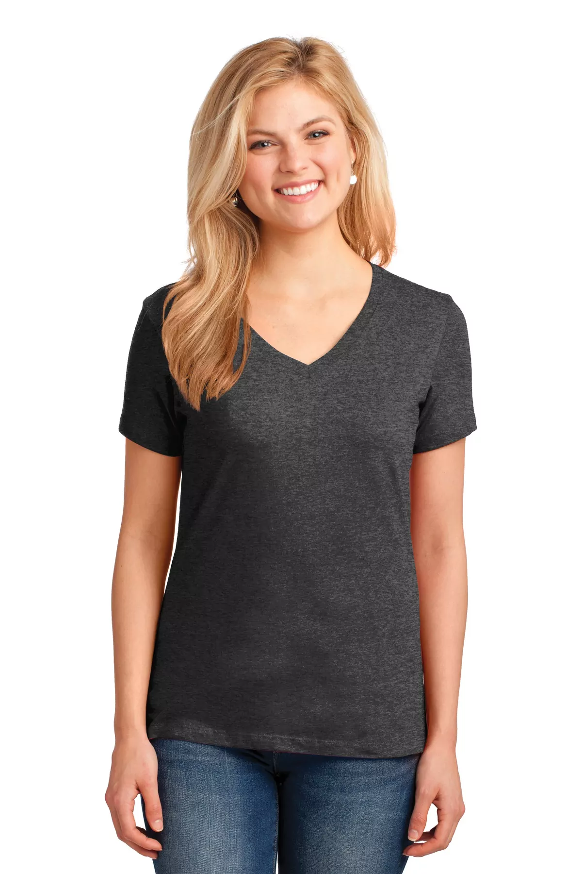Port & Company ® Ladies Core Cotton V-Neck Tee. LPC54V - Image 12
