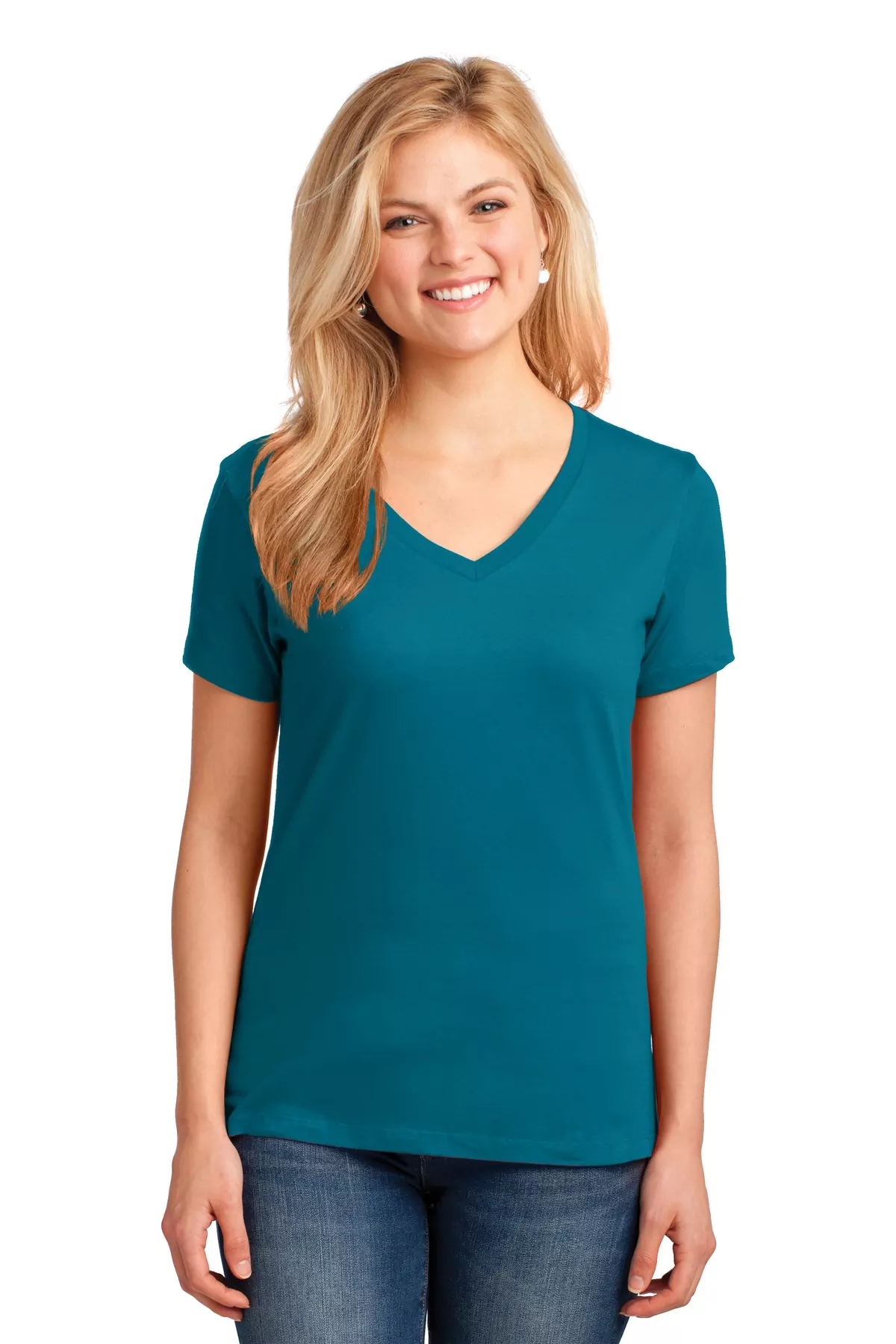 Port & Company ® Ladies Core Cotton V-Neck Tee. LPC54V - Image 11