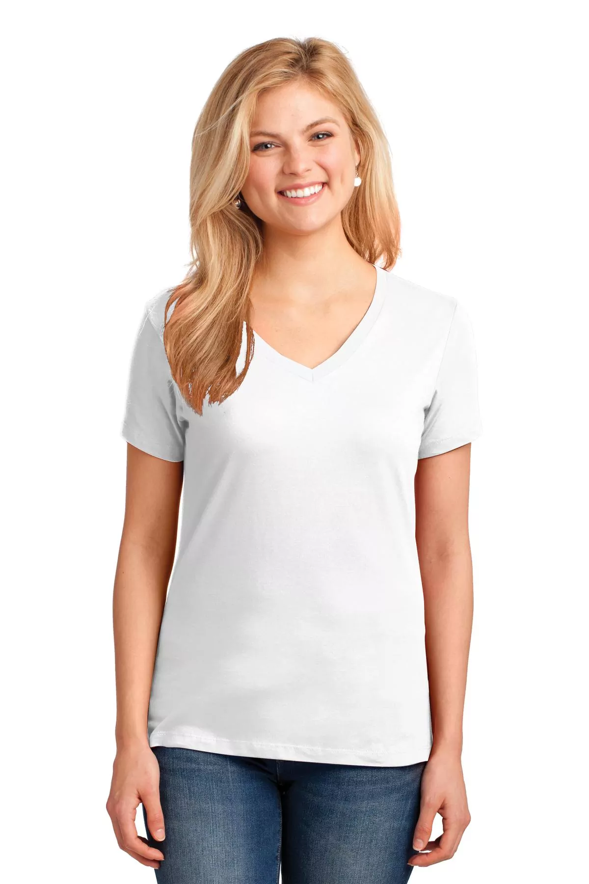 Port & Company ® Ladies Core Cotton V-Neck Tee. LPC54V - Image 9