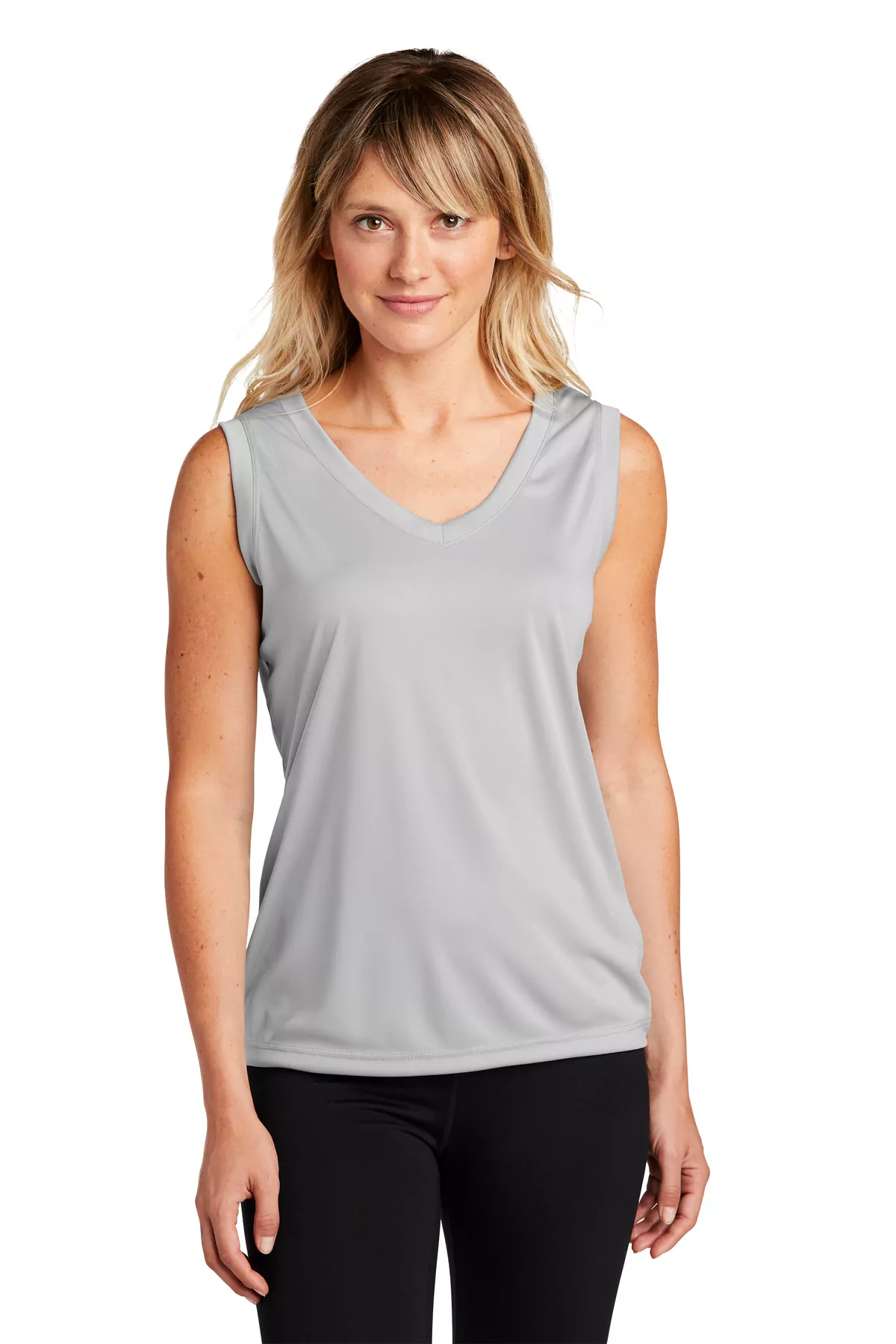 Sport-Tek ® Ladies Sleeveless PosiCharge ® Competitor V-Neck Tee. LST352 - Image 3