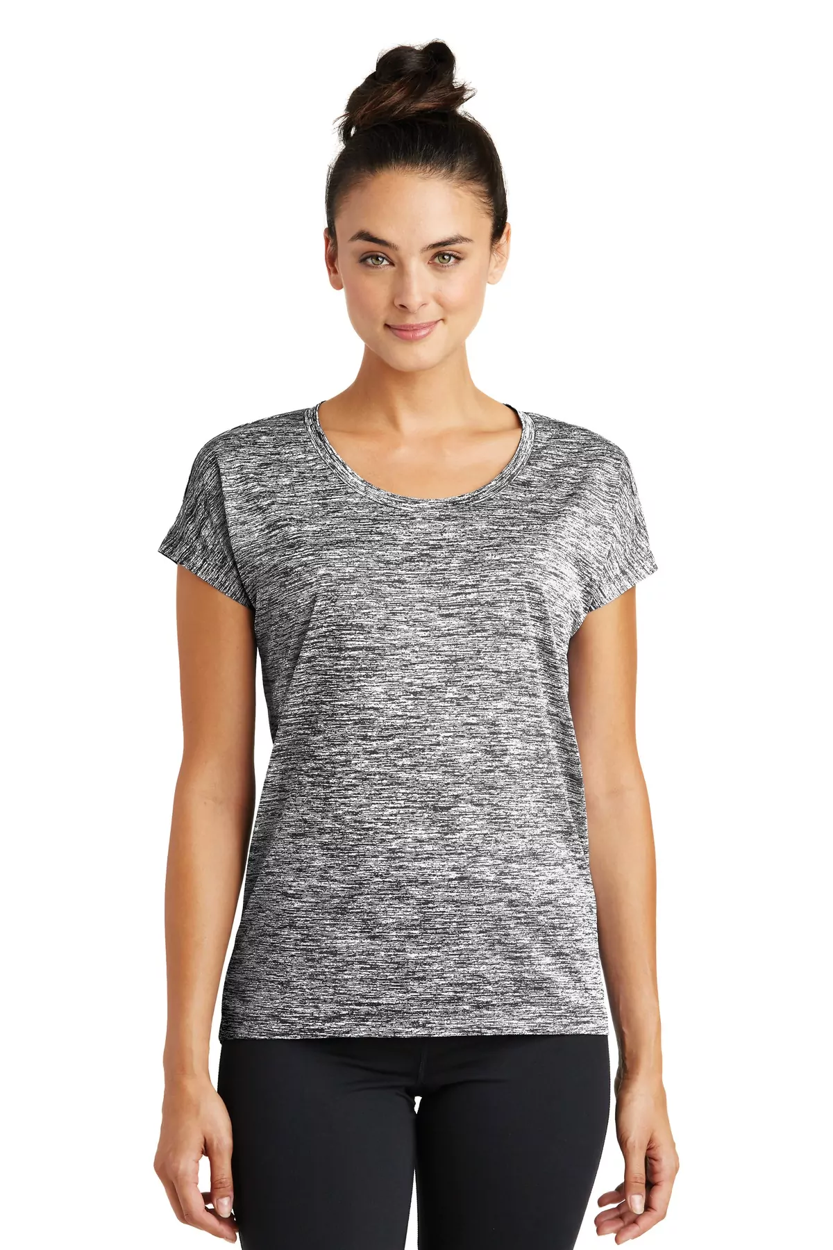 Sport-Tek ® Ladies PosiCharge ® Electric Heather Sporty Tee. LST390 - Image 4