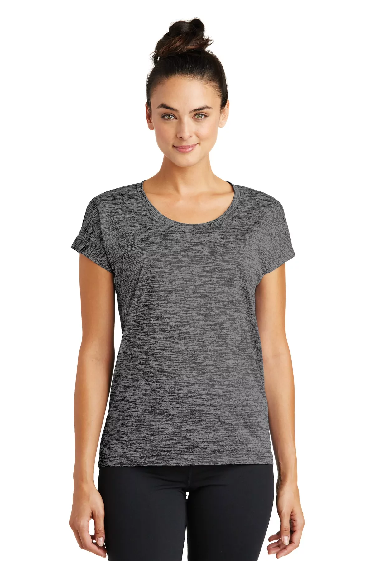 Sport-Tek ® Ladies PosiCharge ® Electric Heather Sporty Tee. LST390 - Image 3