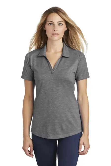 Sport-Tek  ®  Ladies PosiCharge  ®  Tri-Blend Wicking Polo. LST405