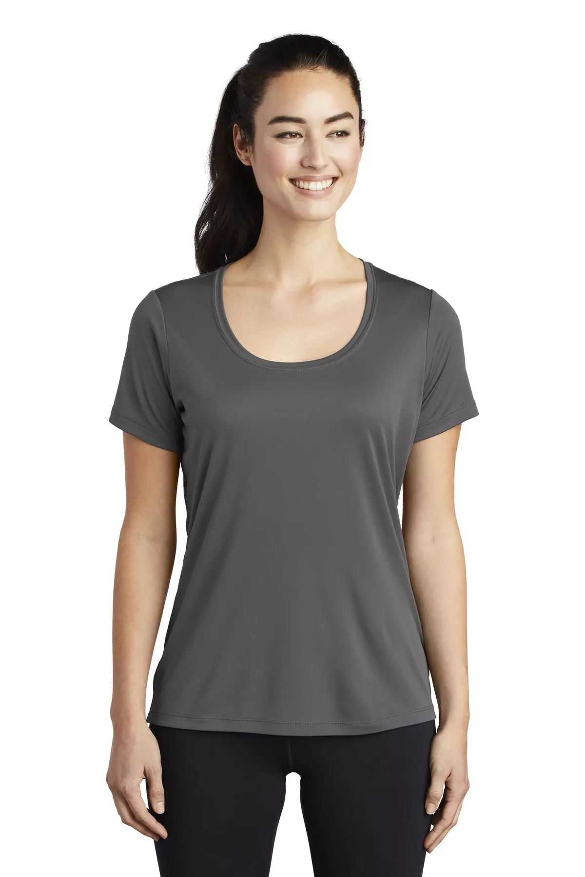 Sport-Tek ® Ladies Posi-UV ® Pro Scoop Neck Tee. LST420 - Image 5