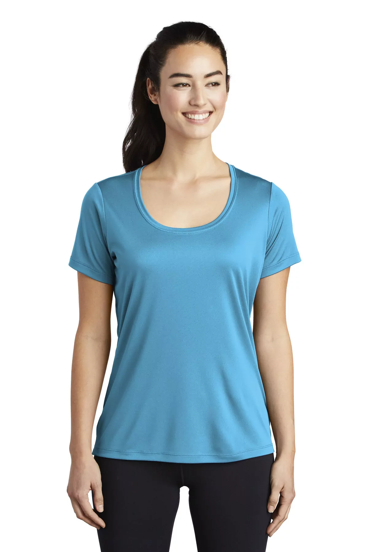 Sport-Tek ® Ladies Posi-UV ® Pro Scoop Neck Tee. LST420 - Image 6
