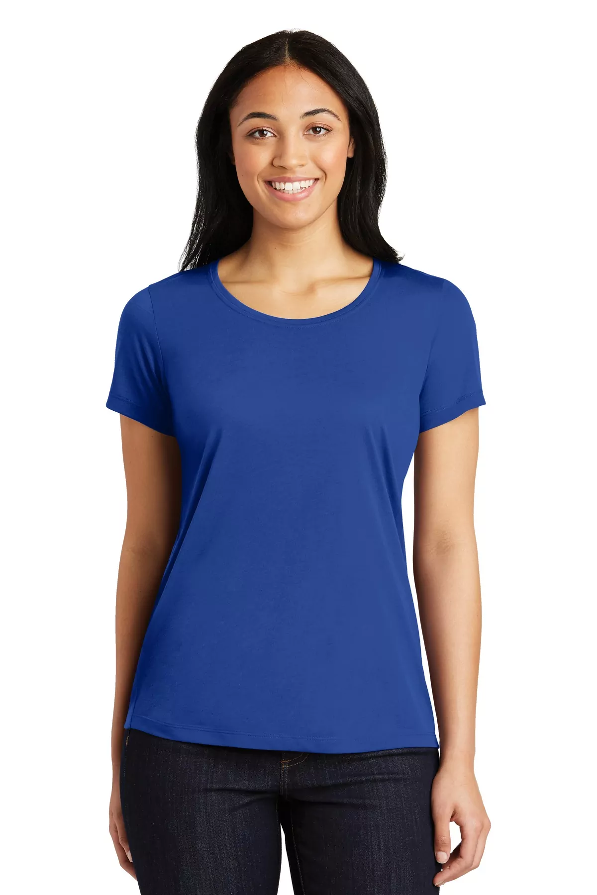 Sport-Tek ® Ladies PosiCharge ® Competitor Cotton Touch Scoop Neck Tee. LST450 - Image 3