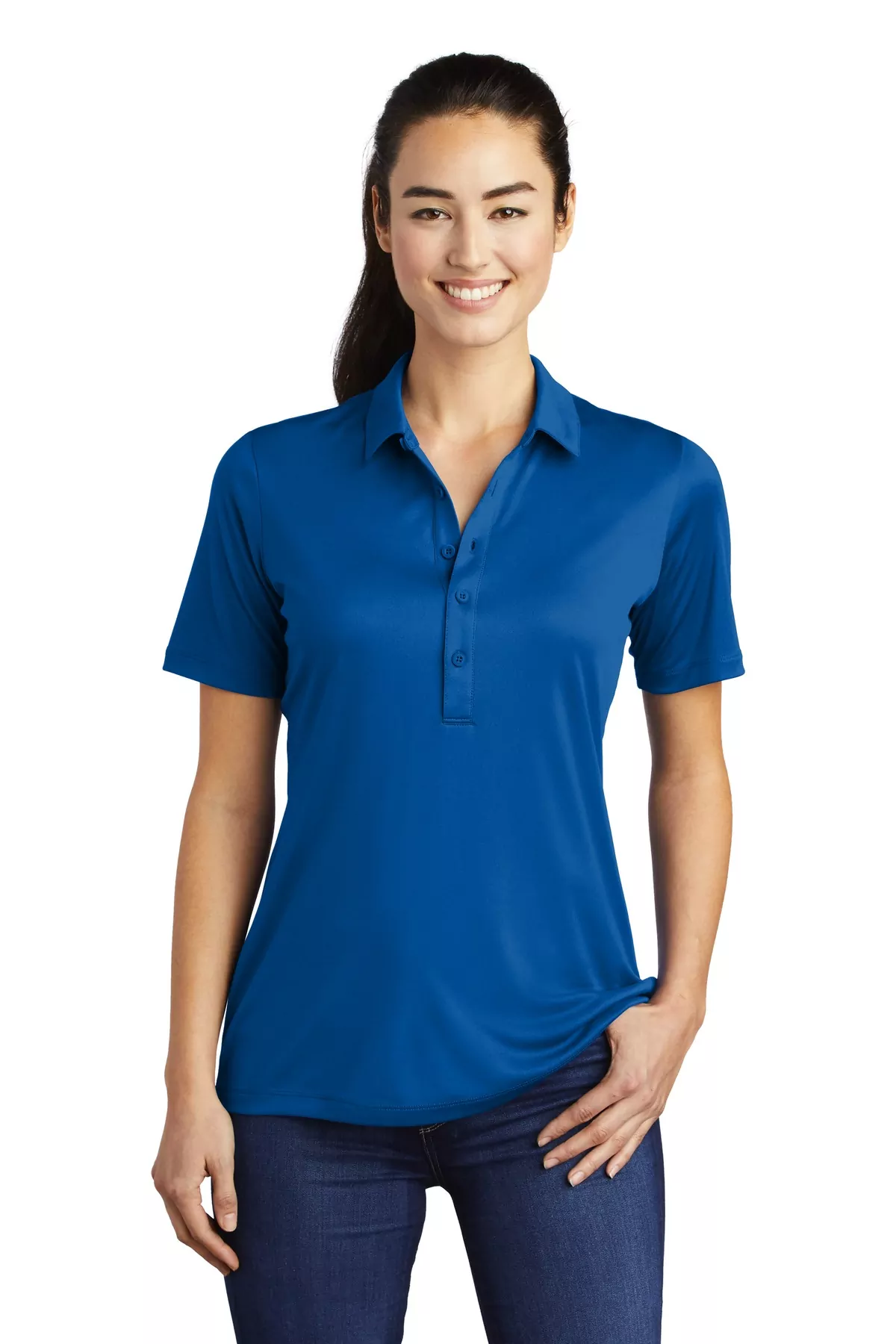 Sport-Tek ® Ladies Posi-UV ® Pro Polo. LST520 - Image 6