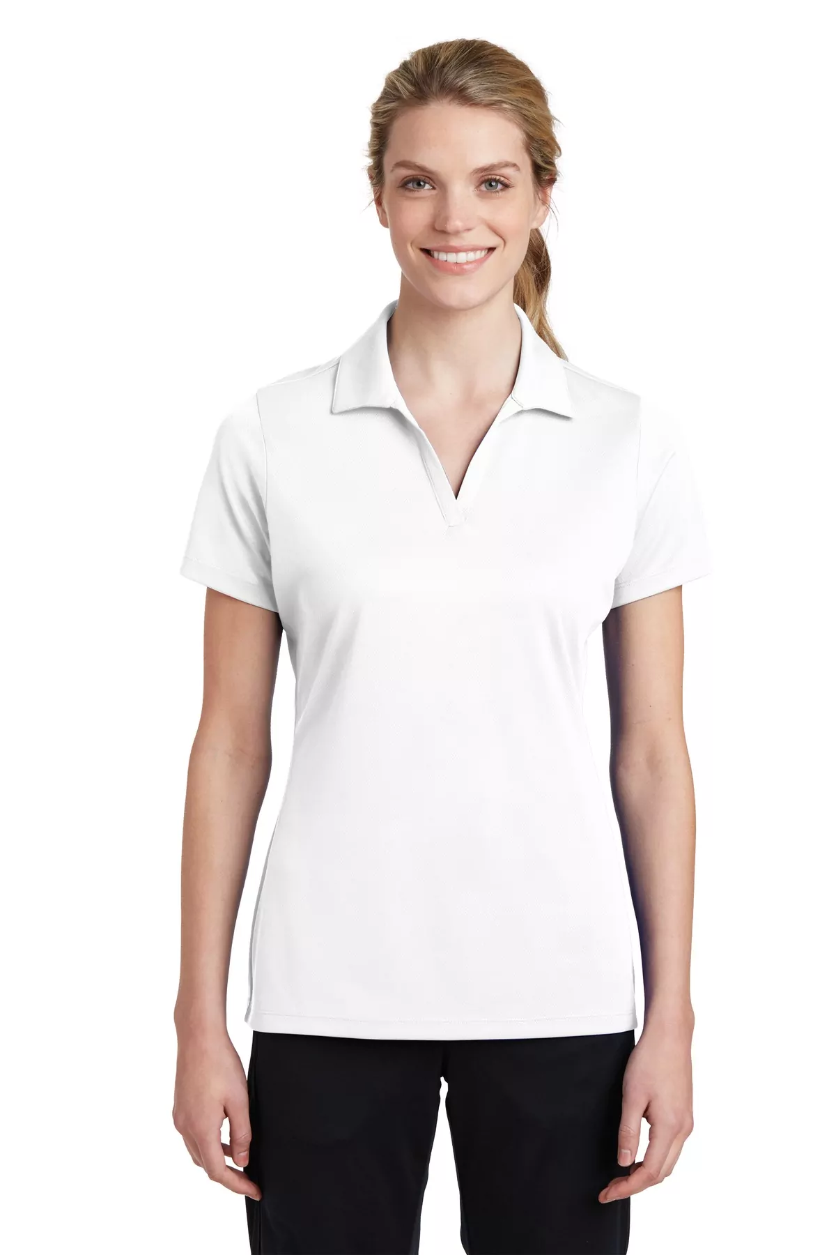 Sport-Tek ® Ladies PosiCharge ® RacerMesh ® Polo. LST640 - Image 3