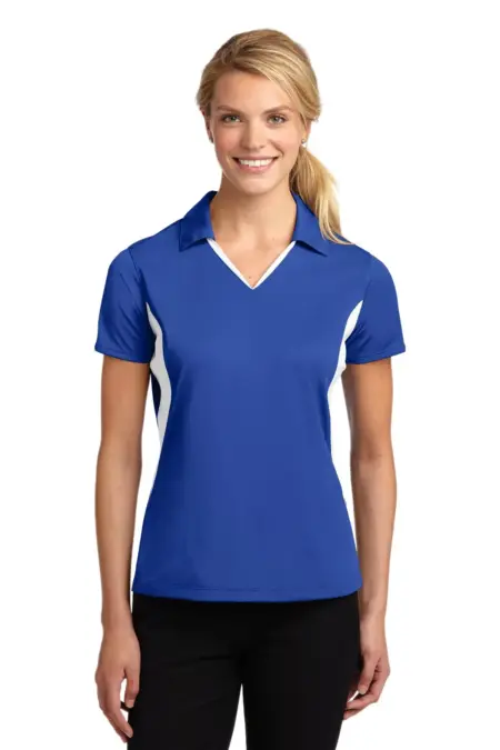 Sport-Tek ®  Ladies Side Blocked Micropique Sport-Wick ®  Polo. LST655
