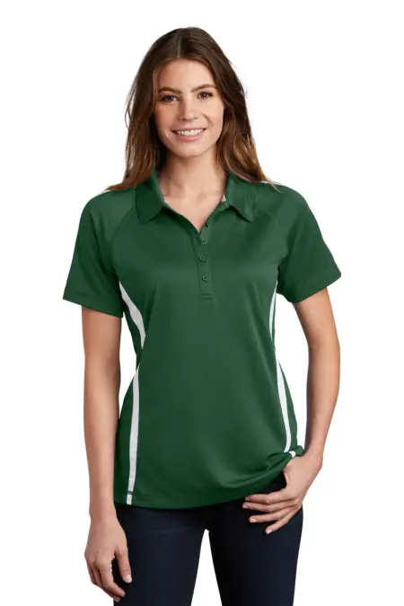 Sport-Tek ®  Ladies PosiCharge ®  Micro-Mesh Colorblock Polo. LST685