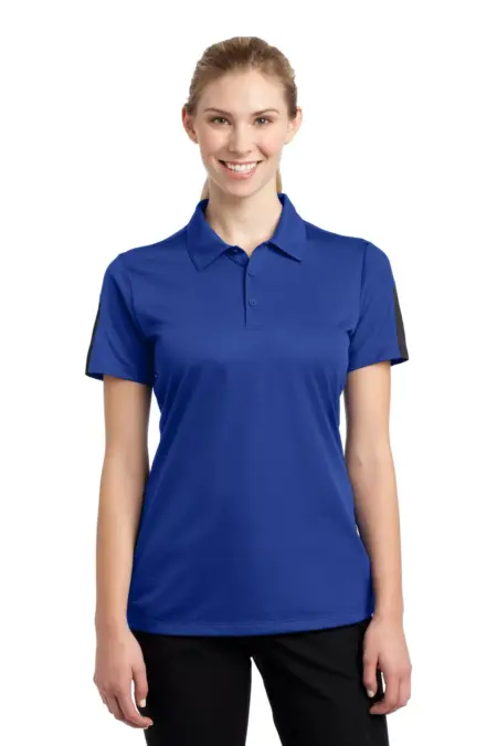 Sport-Tek ®  Ladies PosiCharge ®  Active Textured Colorblock Polo. LST695