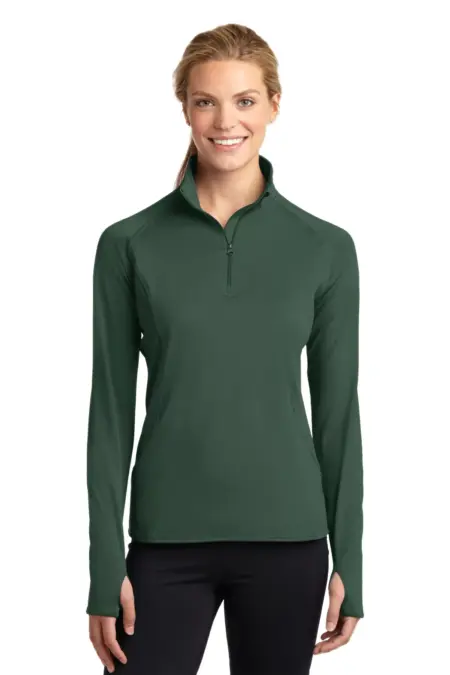 Sport-Tek ®  Ladies Sport-Wick ®  Stretch 1/2-Zip Pullover. LST850