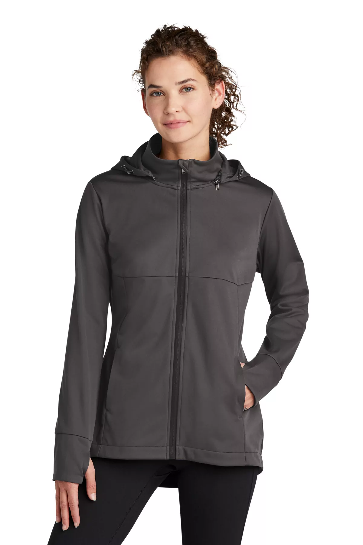 Sport-Tek ® Ladies Hooded Soft Shell Jacket LST980