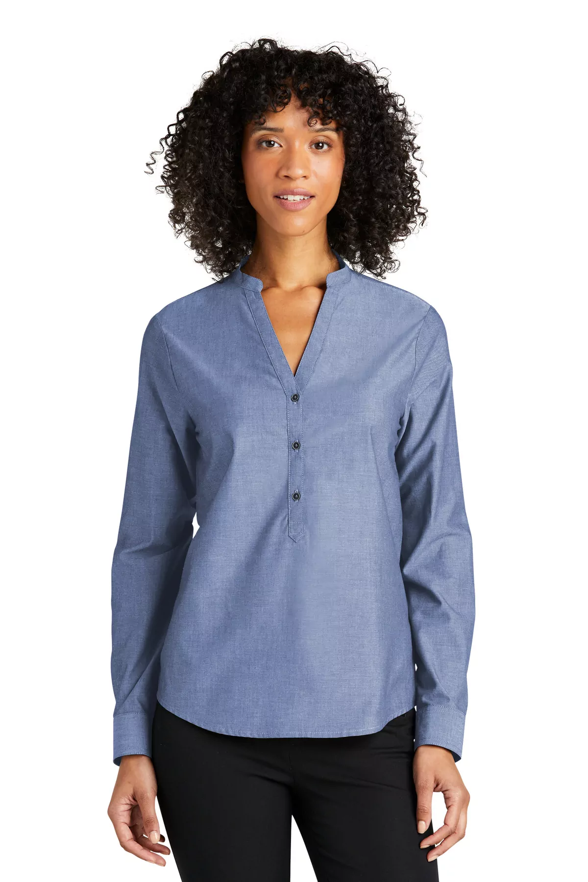 Port Authority ® Ladies Long Sleeve Chambray Easy Care Shirt LW382