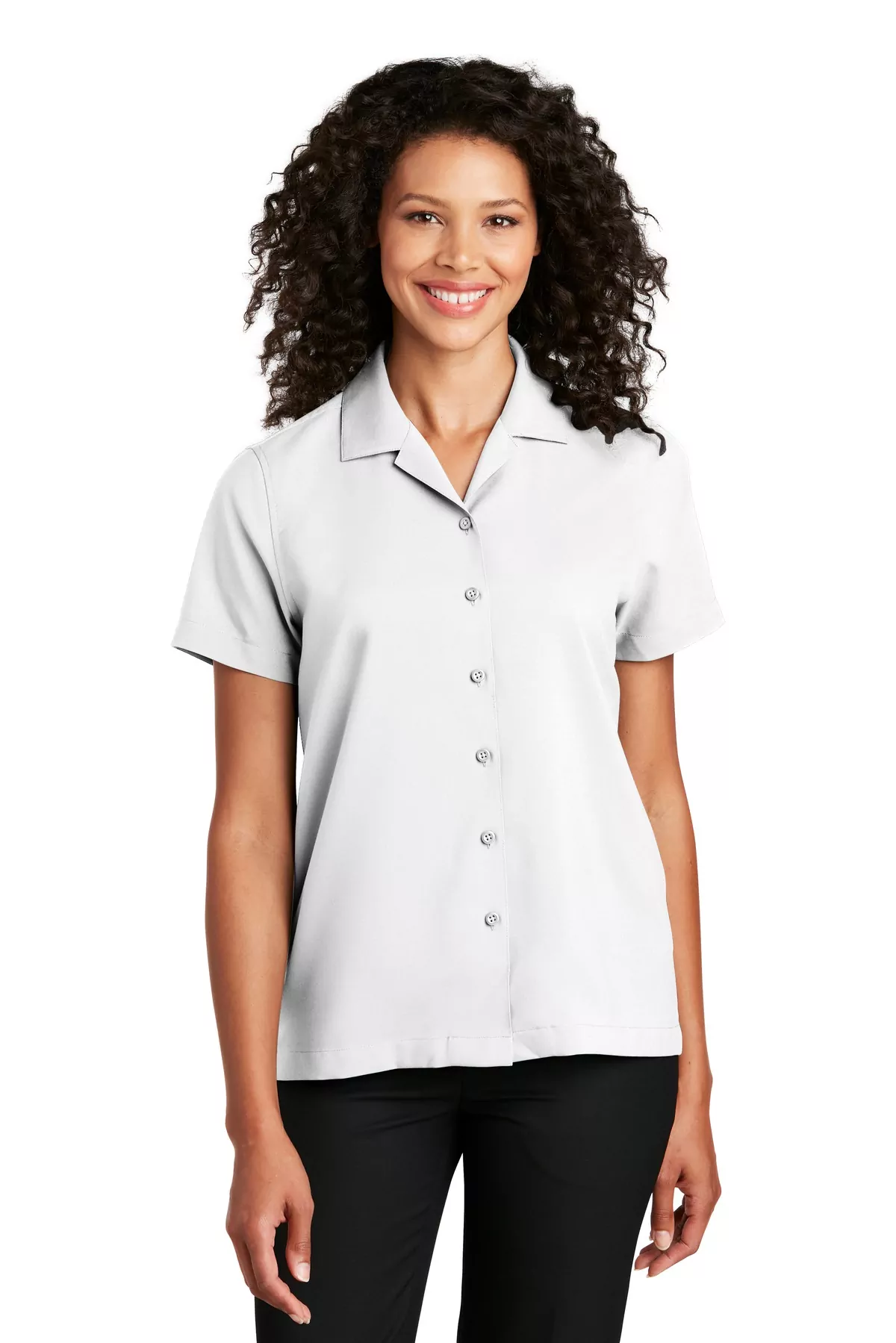 Port Authority ® Ladies Short Sleeve Performance Staff Shirt LW400 - Image 2
