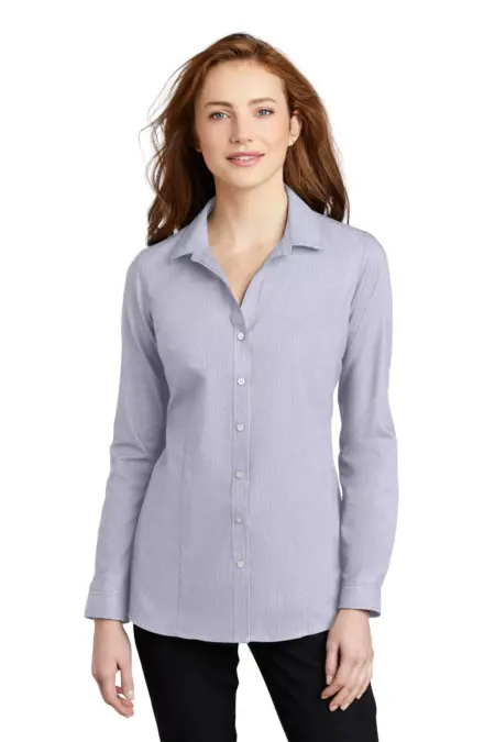 Port Authority  ®  Ladies Pincheck Easy Care Shirt LW645