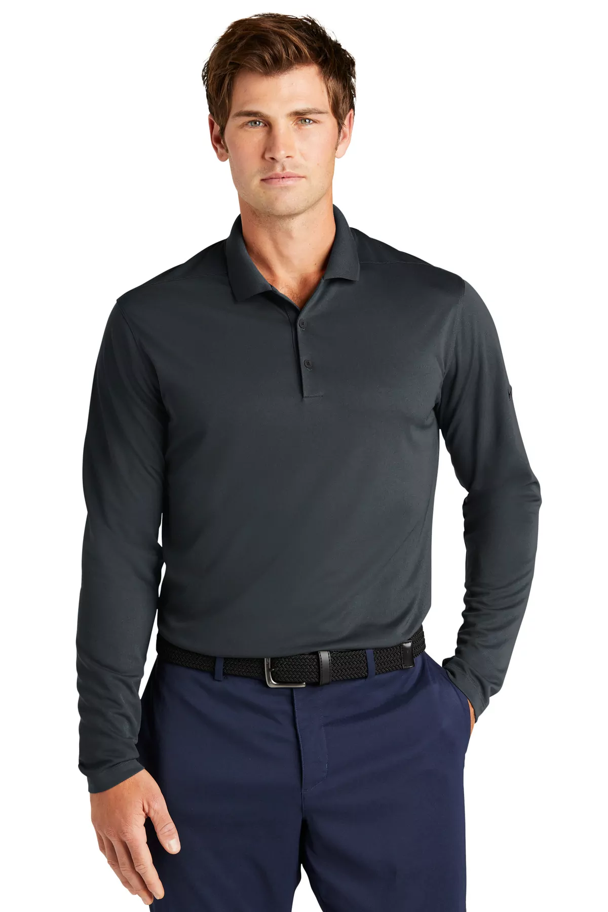 Nike Dri-FIT Micro Pique 2.0 Long Sleeve Polo NKDC2104 - Image 4