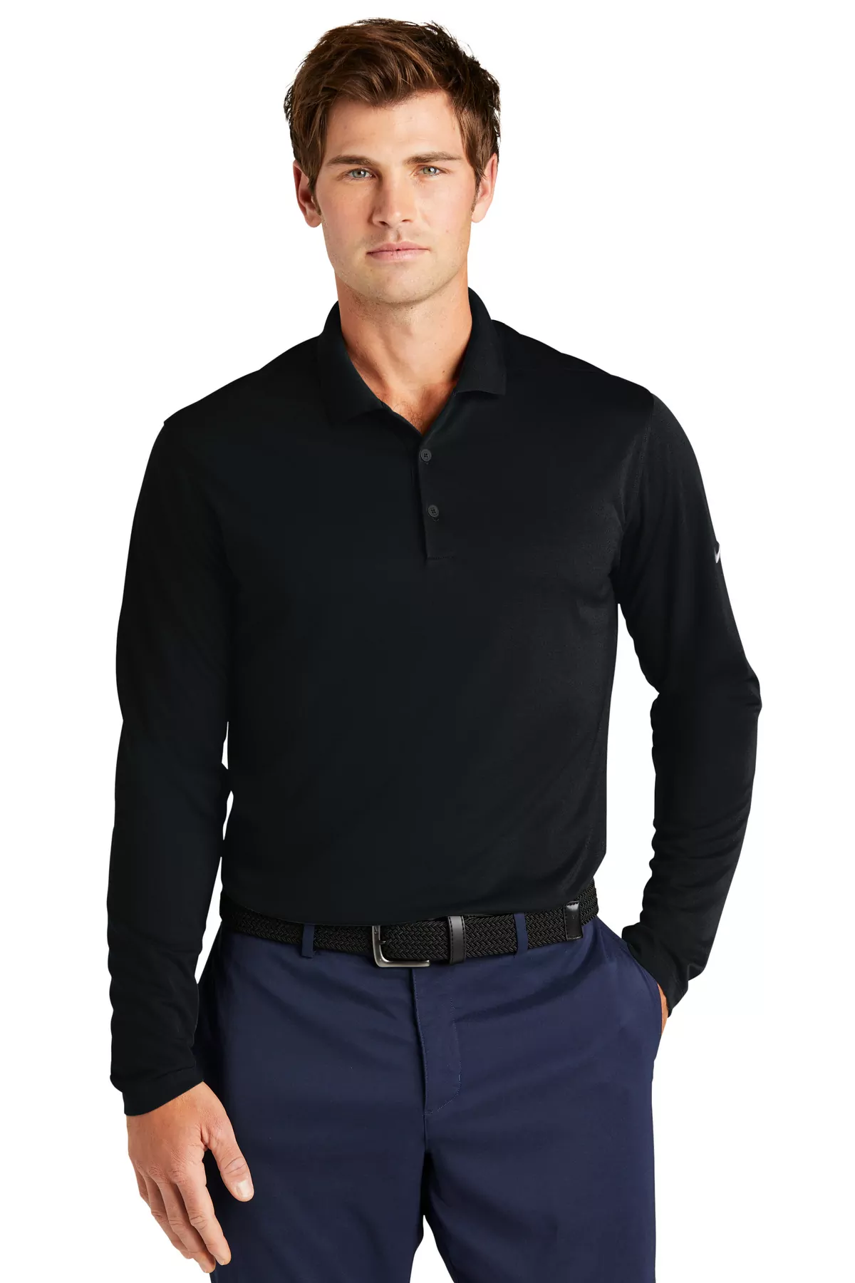 Nike Dri-FIT Micro Pique 2.0 Long Sleeve Polo NKDC2104 - Image 2